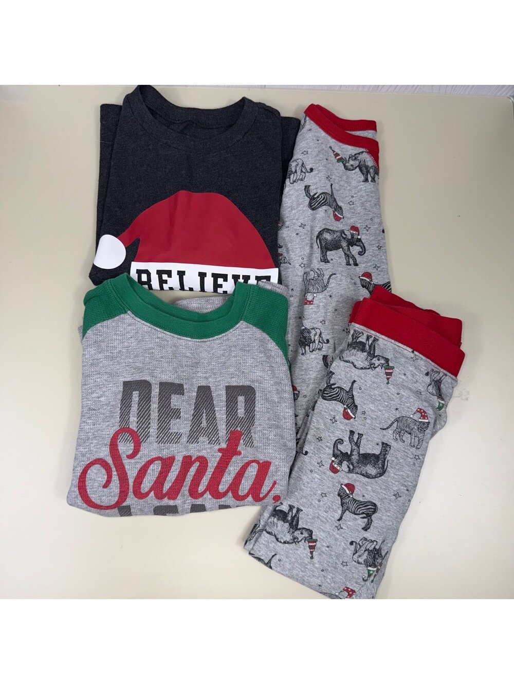 Boys Christmas Pajama/Top Lot | Size 5 | 4 Pieces